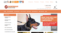 Desktop Screenshot of doberman-dog-breed-store.com